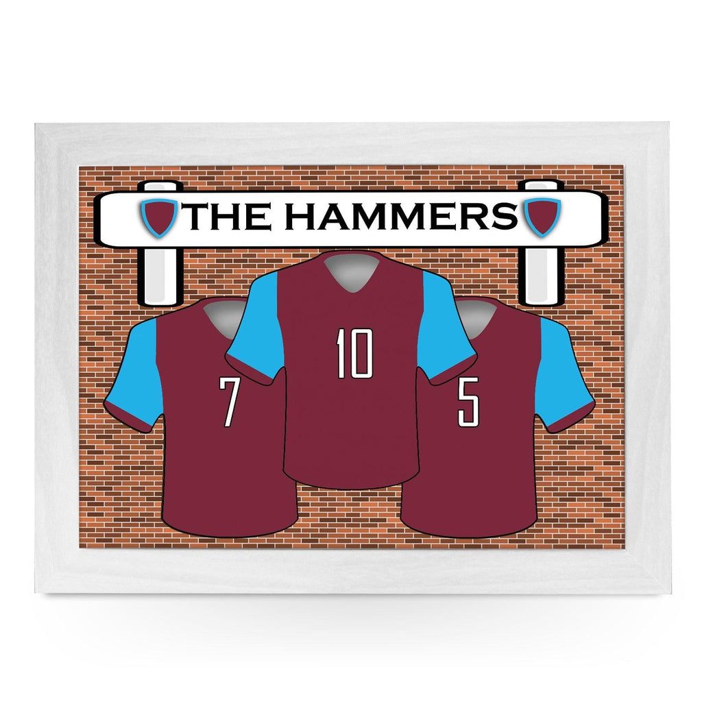 West Ham FC The Hammers - Lap Tray L925 - Cushioned Lap Trays by Yoosh