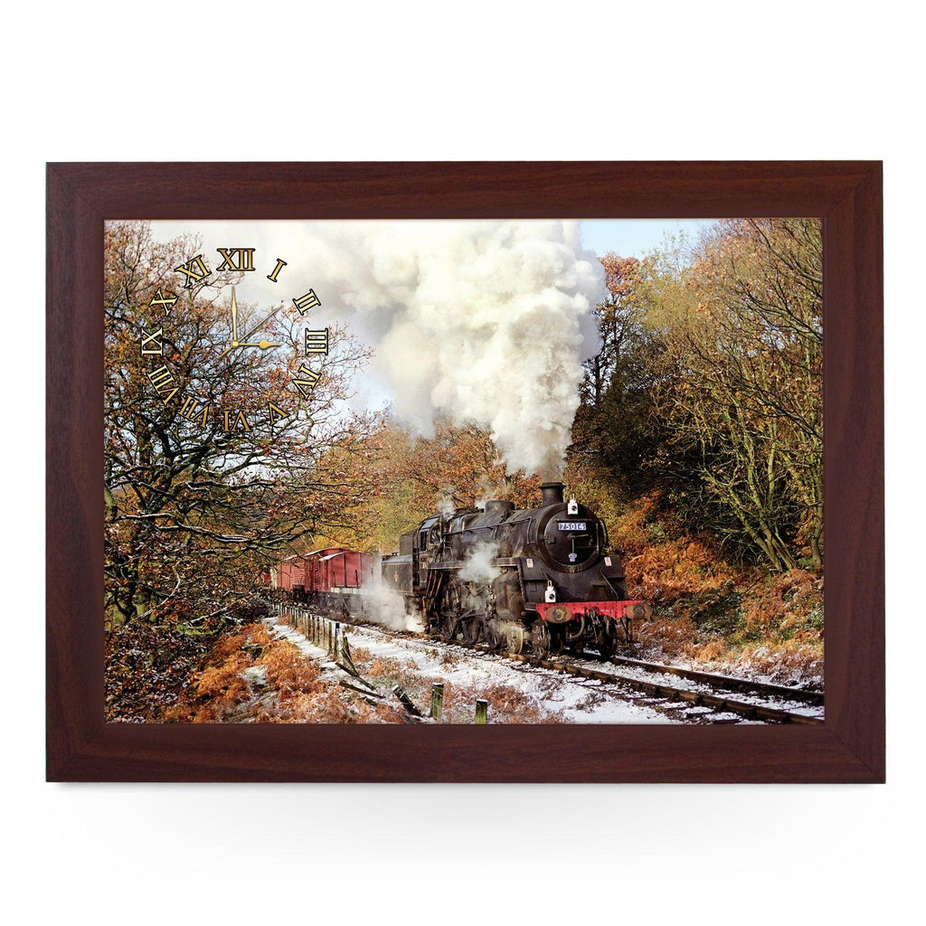 Wooden Picture Frame Clock. CL JFS00034 Beck Hole, North York Moors Railway Train Yoosh