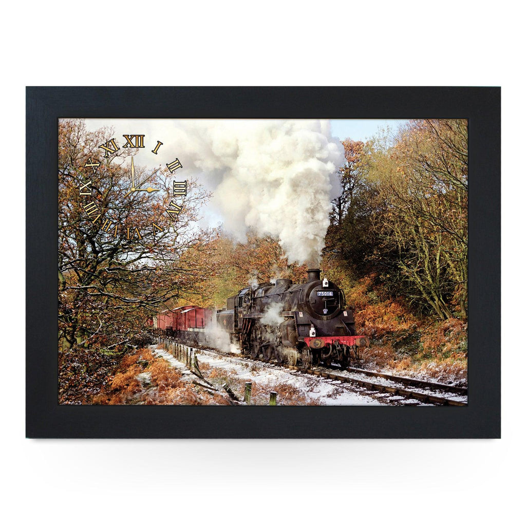 Wooden Picture Frame Clock. CL JFS00034 Beck Hole, North York Moors Railway Train Yoosh