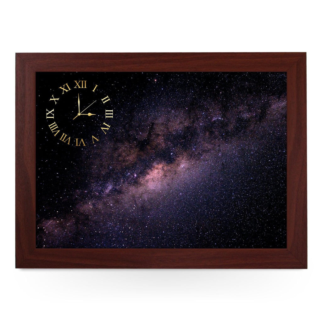 Wooden Picture Frame Clock. CL057 Milky Way Galaxy Yoosh