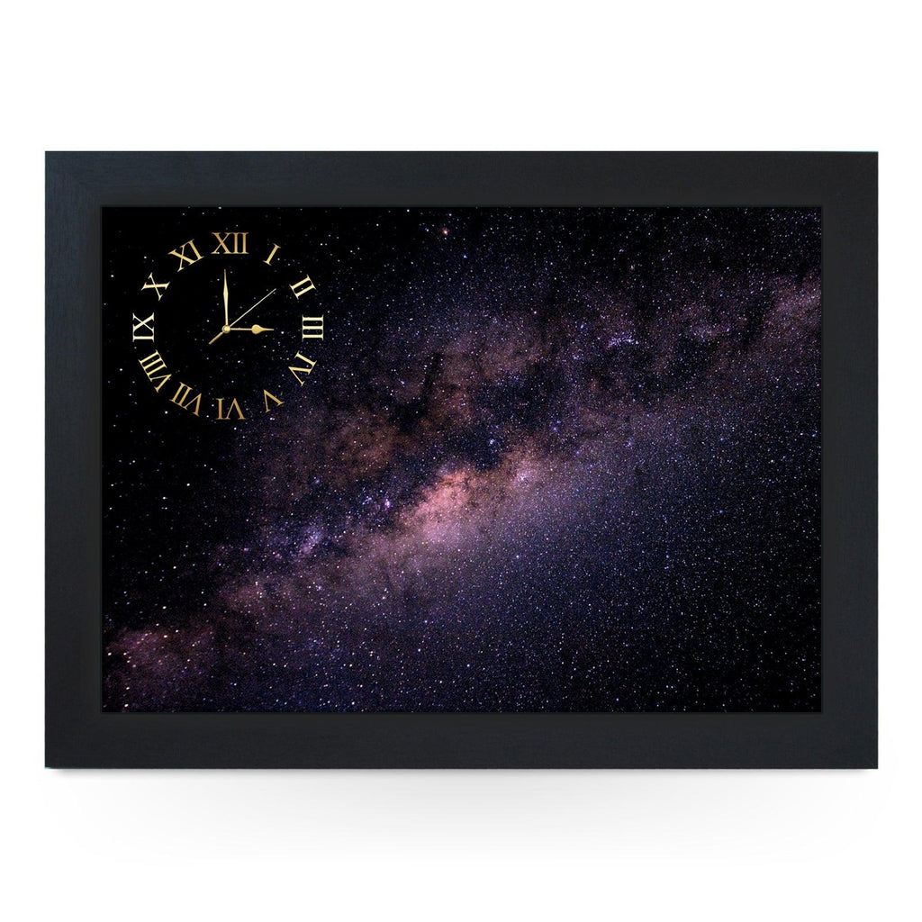 Wooden Picture Frame Clock. CL057 Milky Way Galaxy Yoosh