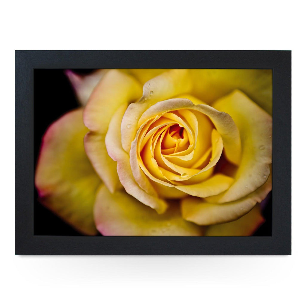 Yellow Rose Lap Tray - L0107 Personalised Lap Trays
