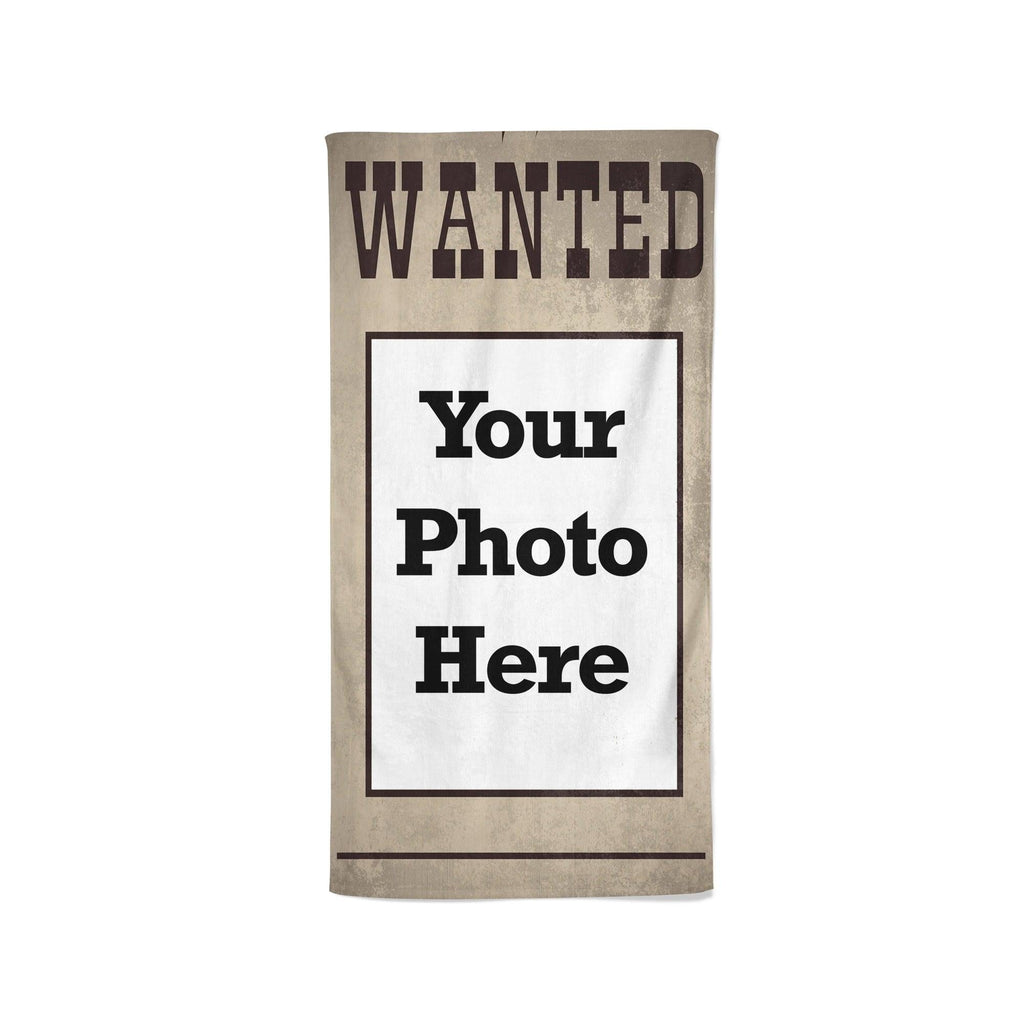YOUR PHOTO In A Wanted Poster - Beach Towel Cushioned Lap Trays by Yoosh