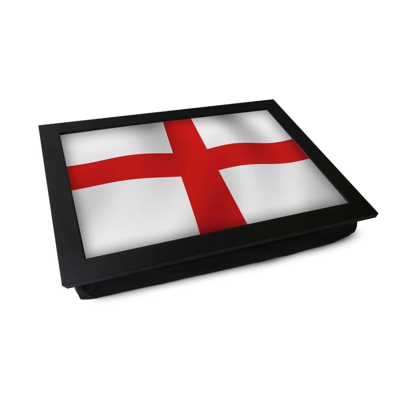 England Flag Wavy Lap Tray - L0229 Personalised Lap Trays