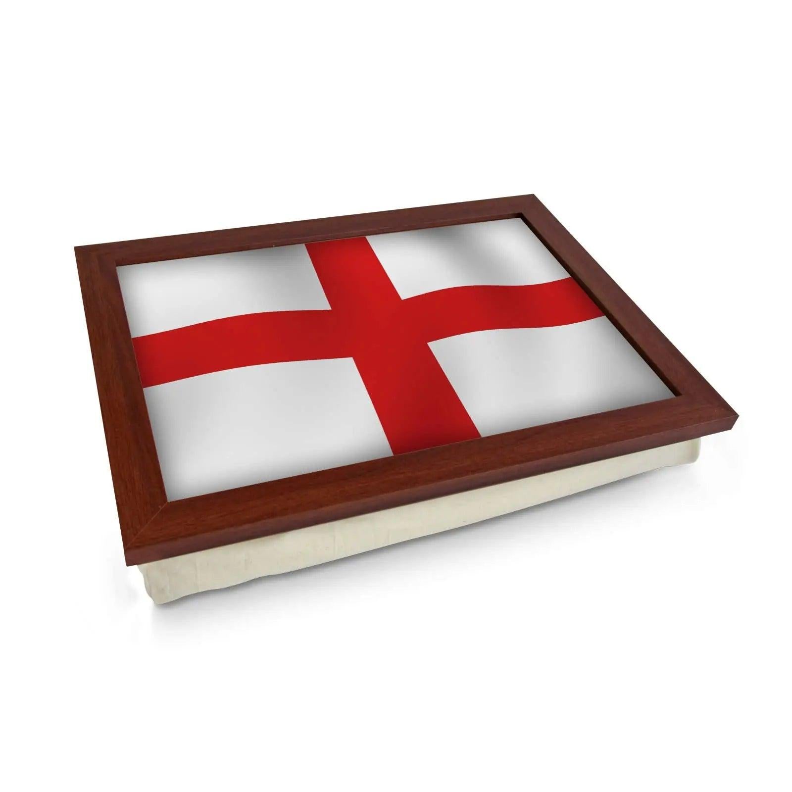England Flag Wavy Lap Tray - L0229 Personalised Lap Trays