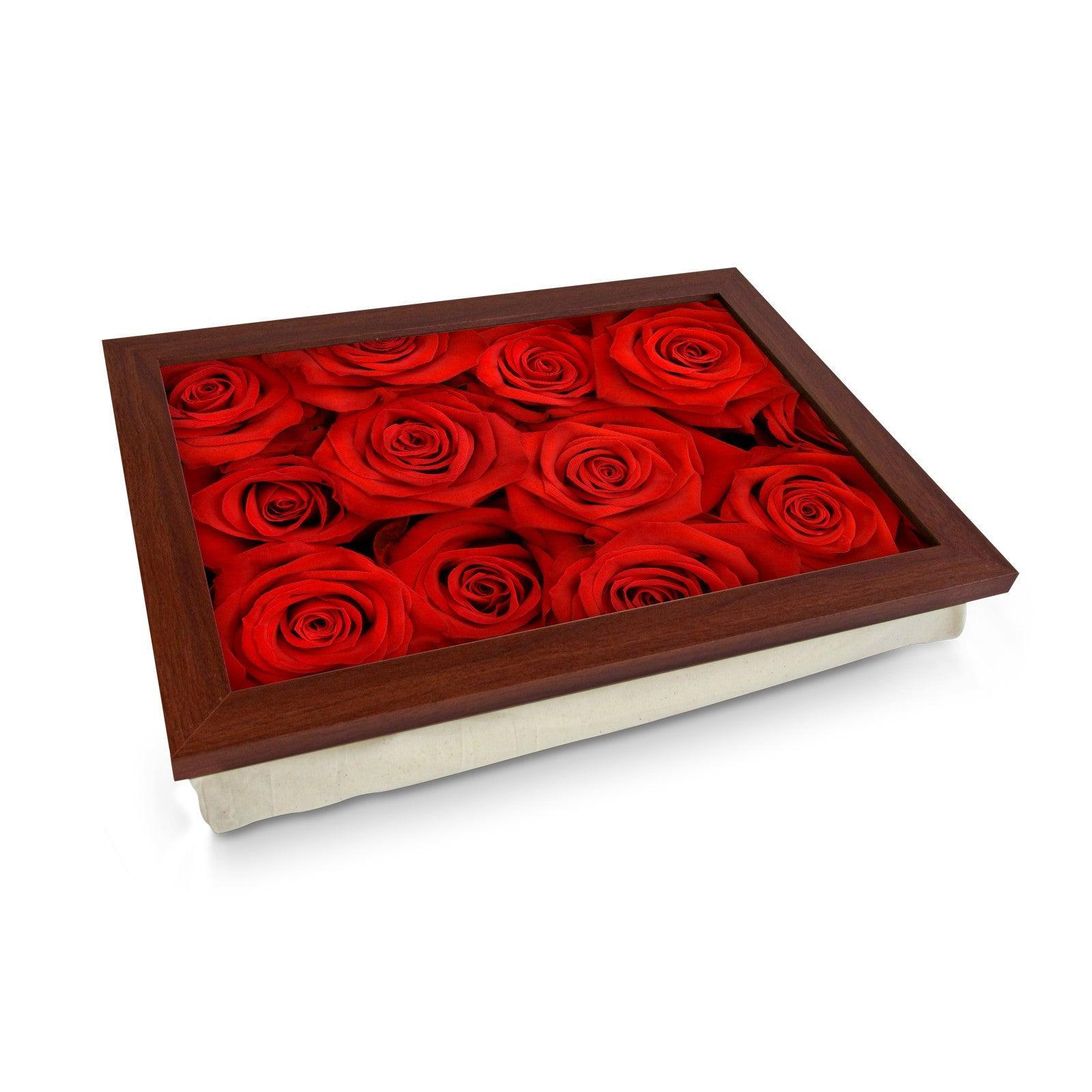 Red Roses Lap Tray - L0460 Personalised Lap Trays