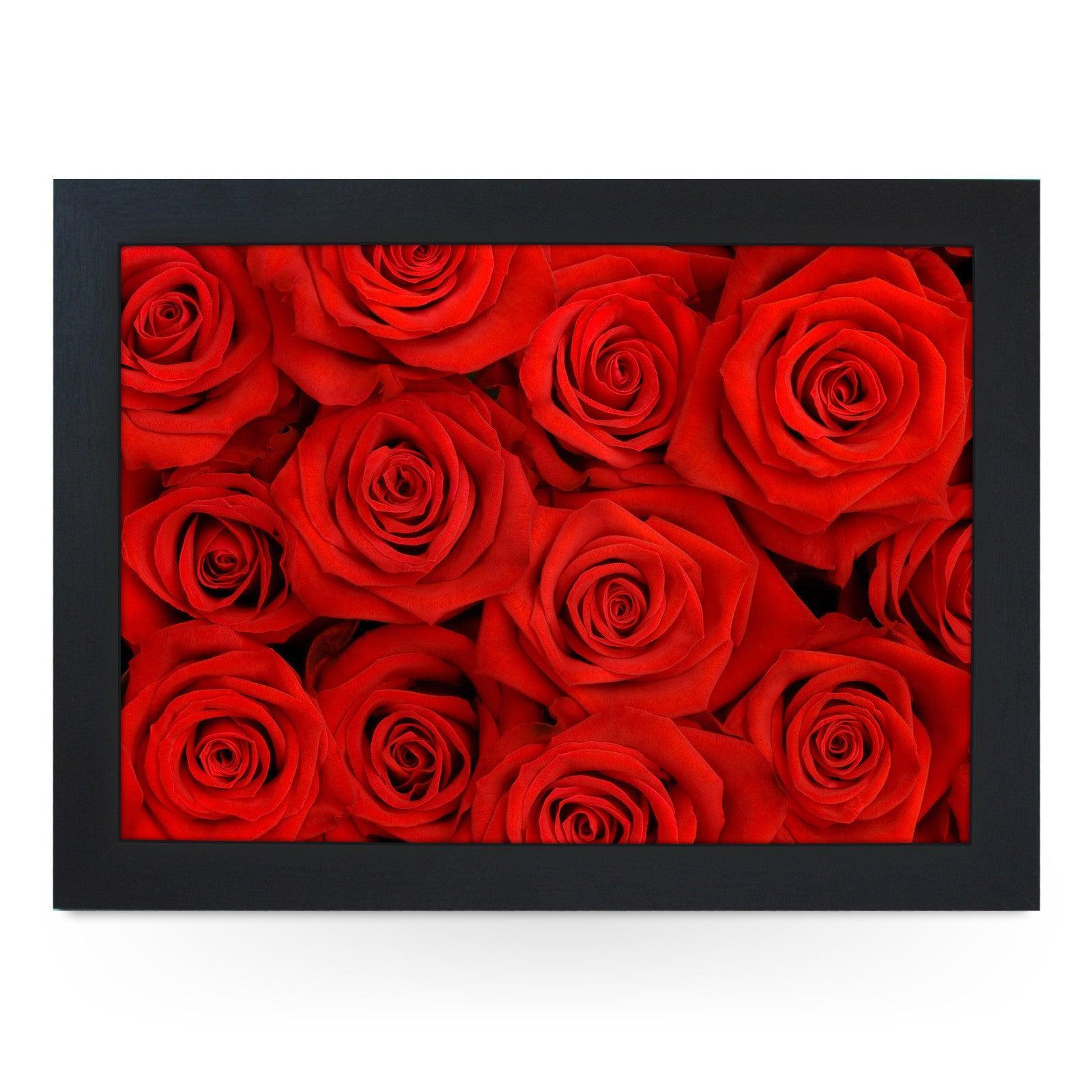 Red Roses Lap Tray - L0460 Personalised Lap Trays