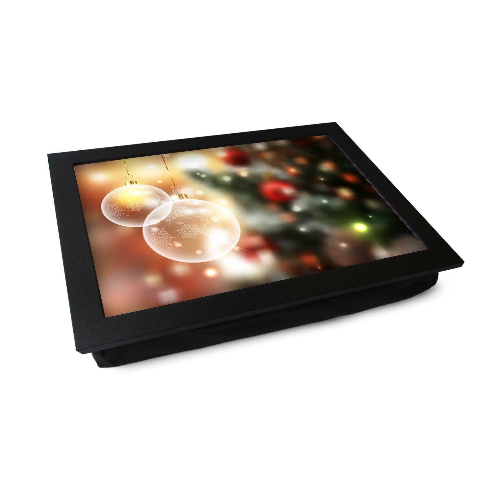 Christmas Tree Baubles Lap Tray - L0567 Personalised Lap Trays